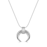 Luna Tusk Necklace 925 Sterling Silver