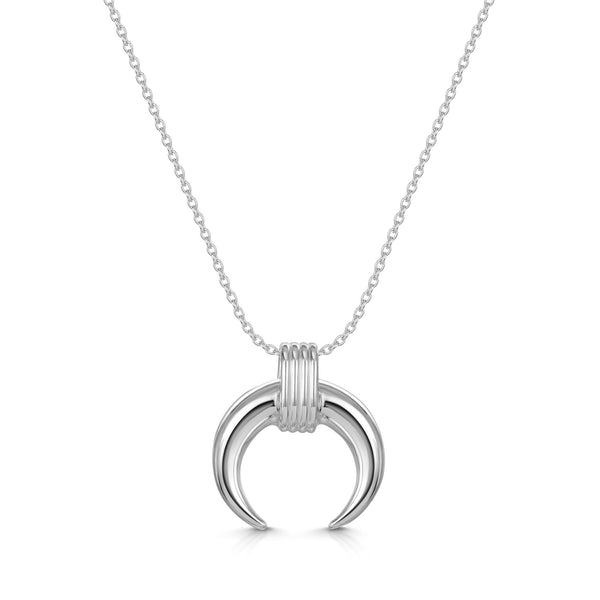 Luna Tusk Necklace 925 Sterling Silver