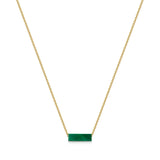 Mini Hara Malachite Necklace 18ct Gold Vermeil