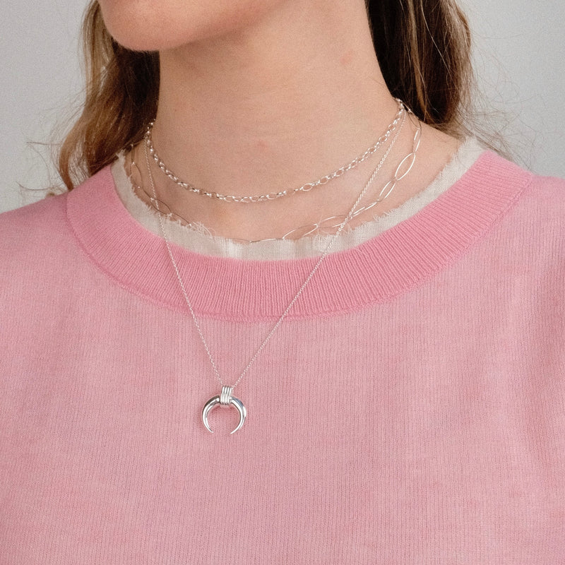 Robyn Rolo Chain Necklace 925 Sterling Silver