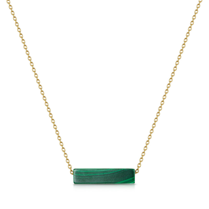 Hara Malachite Necklace 18ct Gold Vermeil