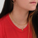 Longing Heart Necklace 18ct Gold Vermeil